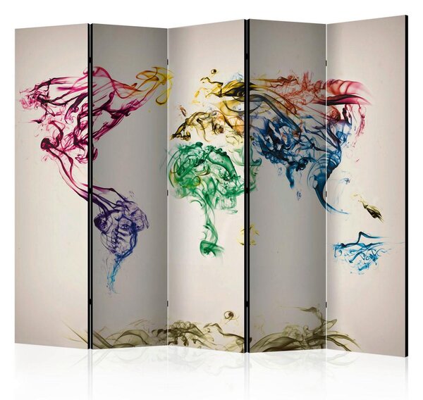 Artgeist Paravan Dancing Smoke Trails I, 5-Delni, Dvostranski