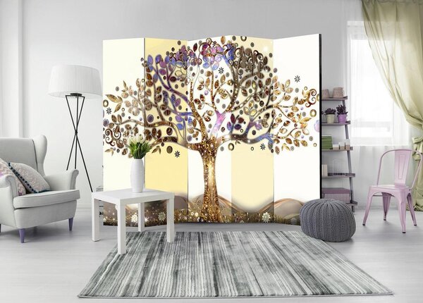 Artgeist Paravan Golden Tree I, 5-Delni, Enostranski