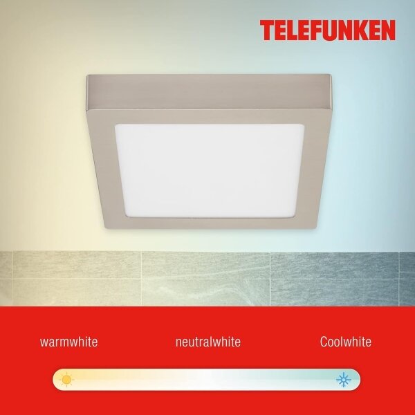 Telefunken 309602TF - LED RGBW Stropna svetilka LED/18W/230V 2700-6500K WiFi + Daljinski upravljalnik