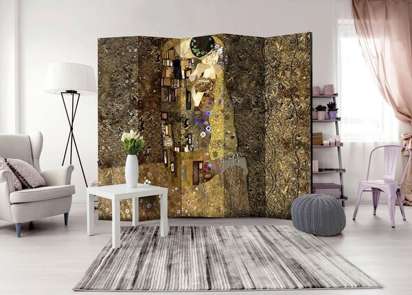 Artgeist Paravan Golden Kiss I, 5-Delni, Enostranski