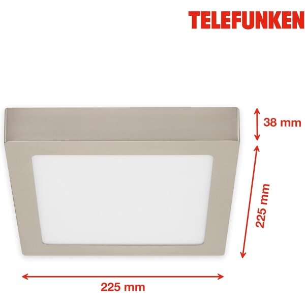 Telefunken 309602TF - LED RGBW Stropna svetilka LED/18W/230V 2700-6500K WiFi + Daljinski upravljalnik