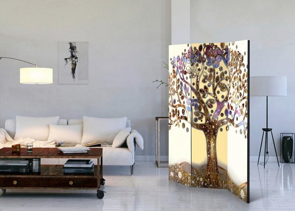 Artgeist Paravan Golden Tree, 3-Delni, Enostranski