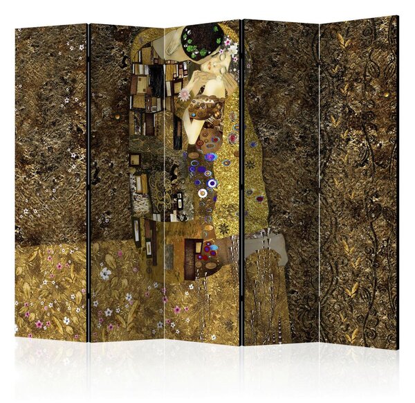 Artgeist Paravan Golden Kiss I, 5-Delni, Enostranski