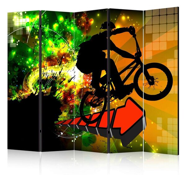 Artgeist Paravan Bicycle Tricks I, 5-Delni, Dvostranski