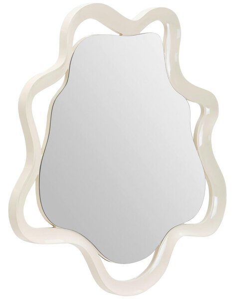 STENSKO OGLEDALO, 80/80/3 cm steklo, leseni material