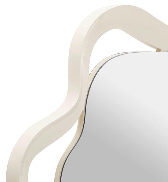 STENSKO OGLEDALO, 80/80/3 cm steklo, leseni material