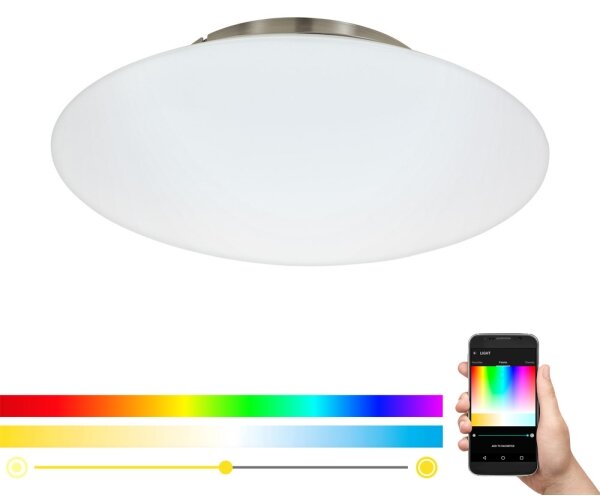 Eglo 97811 - LED RGB Zatemnitvena stropna svetilka FRATTINA-C 1xLED/27W/230V