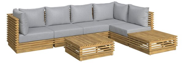 LOUNGE GARNITURA akacija v celoti masivno