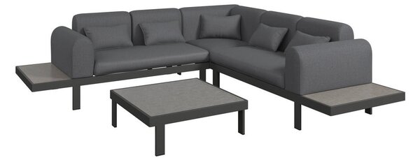 LOUNGE GARNITURA tkanina aluminij