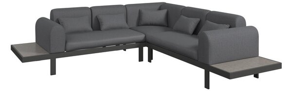 LOUNGE GARNITURA tkanina aluminij