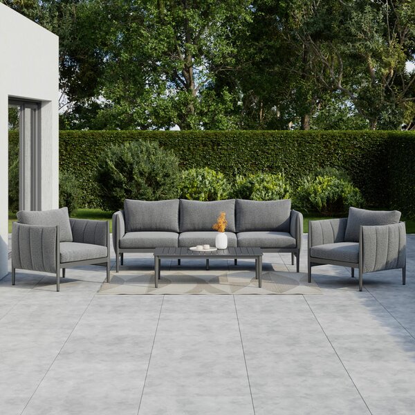 LOUNGE GARNITURA tkanina aluminij