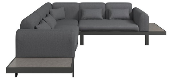 LOUNGE GARNITURA tkanina aluminij