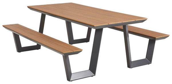 VRTNA GARNITURA aluminij antracit, barva tikovine