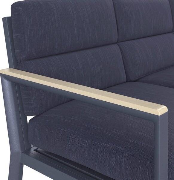 JEDILNA LOUNGE GARNITURA tkanina aluminij