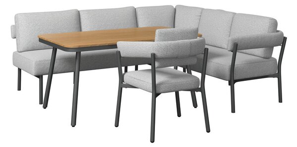 LOUNGE GARNITURA tkanina aluminij, jeklo