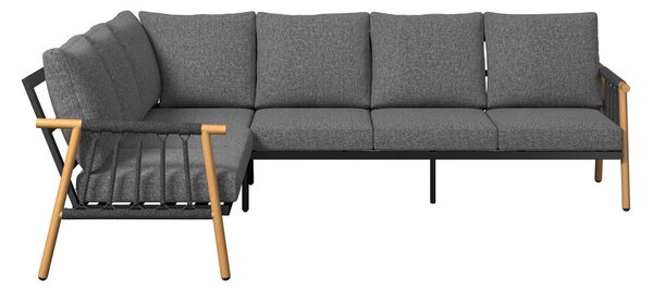JEDILNA LOUNGE GARNITURA tkanina aluminij