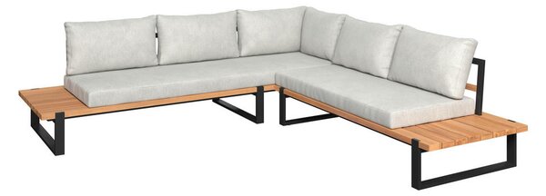 LOUNGE GARNITURA tikovina aluminij