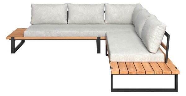 LOUNGE GARNITURA tikovina aluminij