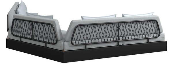 LOUNGE GARNITURA tikovina aluminij