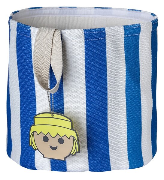 Modra tekstilna otroška škatla za shranjevanje ø 30x28 cm Stripes – Playmobil