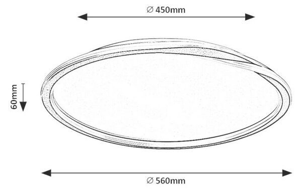 STROPNA LED-SVETILKA MATHIOLA 3000 K