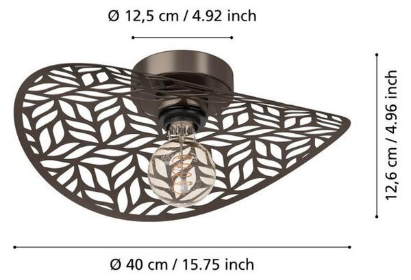 STROPNA SVETILKA SWABY 40 cm