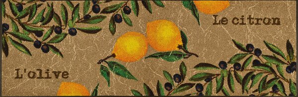 KUHINJSKI TEKAČ Le Citron 60/180 cm potiskano rumena, zelena, bež