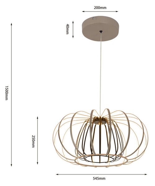 VISEČA LED-SVETILKA Salo 55 W 6200 lm 3000 K 230 V