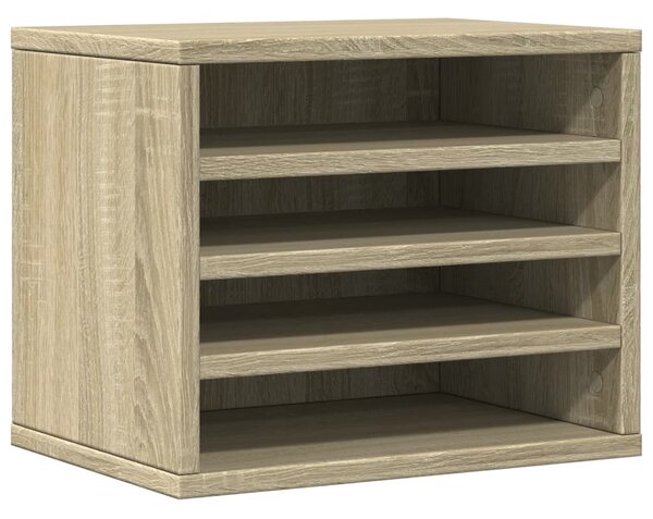 VidaXL Organizator za pisalno mizo sonoma hrast 36x26x29,5 cm inž. les