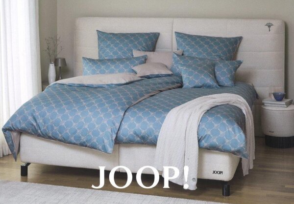 OBOJESTRANSKA POSTELJNINA CORNFLOWER DOUBLE 140/200 cm mako saten svetlo modra