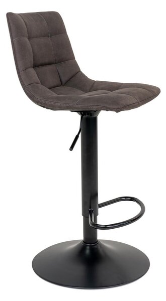 Temno sivi oblazinjeni barski stoli v kompletu z nastavljivo višino 2 ks (višina sedeža 63 cm) Middelfart – House Nordic
