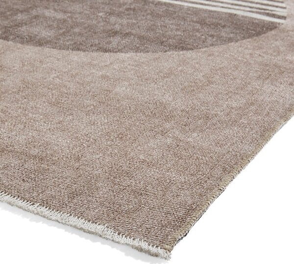 Bež pralen tekač iz mešanice bombaža 60x170 cm Whisper – Think Rugs