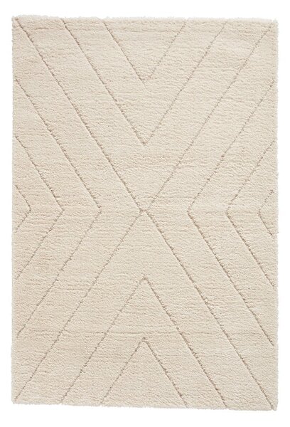 Kremno bela preproga 120x170 cm Ideal Shaggy – Think Rugs