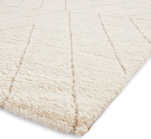 Kremno bela preproga 120x170 cm Ideal Shaggy – Think Rugs