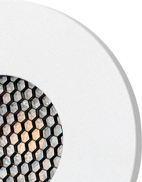 Komplet 6 modernih kopalniških vgradnih reflektorjev bel IP54 - Shed Honey
