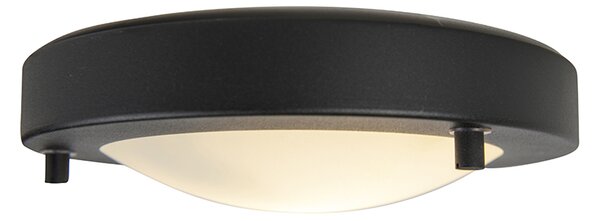 Sodobna stropna svetilka črna 18 cm IP44 - Yuma