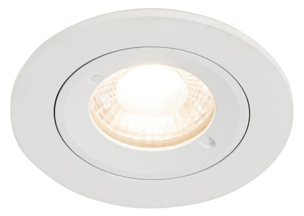 Pametna vgradna reflektorska svetilka bela okrogla IP44 vklj. Wifi GU10 50mm - Xena