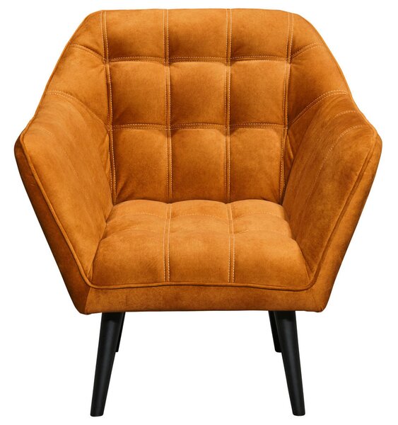 KOKTAJL FOTELJ, barve bakra tekstil, leseni material