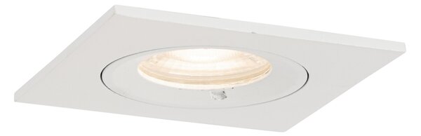 Komplet 6 vgradnih reflektorjev belih kvadratnih GU10 50 mm IP44 - Xena