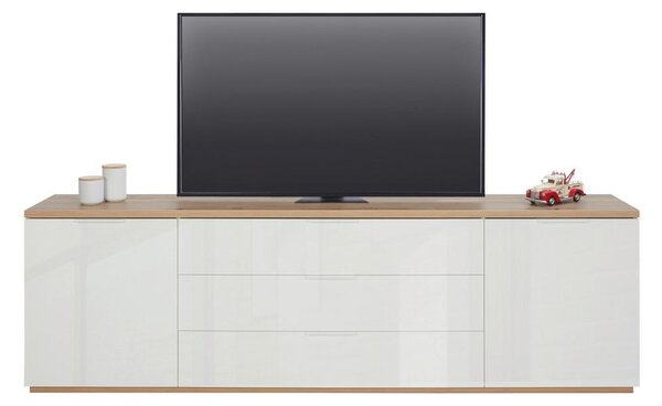 Mömax Tv Omarica Wide, Bela, Barva Hrasta