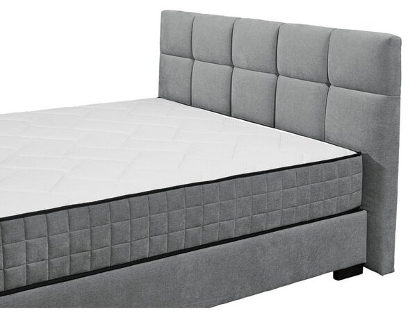 POSTELJA Z VZMETNICO 160 cm x 200 cm , tekstil, leseni material antracit