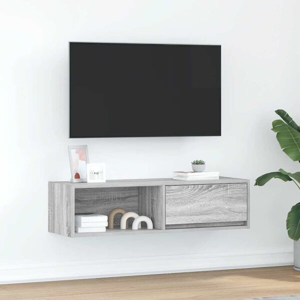 VidaXL TV omarica siva sonoma 100x31x25,5 cm inženirski les