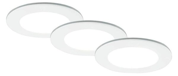 Brilo - SET 3x LED Kopalniška vgradna svetilka LED/4W/230V IP44 bela