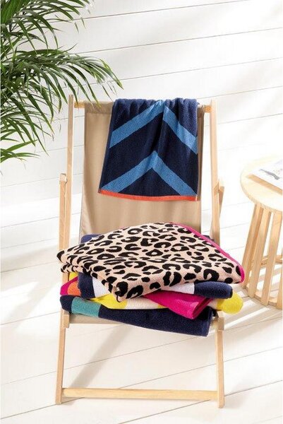 BRISAČA ZA NA PLAŽO Beach 90/180 cm modra