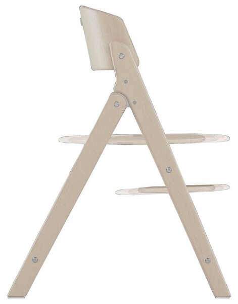 STOLČEK ZA HRANJENJE Click & Fold 62,6/47,3/81,5 cm naravne barve