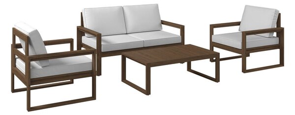 LOUNGE GARNITURA akacija trd les