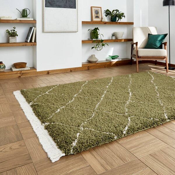 Zelena preproga 120x170 cm Boho – Think Rugs