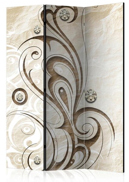 Artgeist Paravan Stone Butterfly, 3-Delni, Dvostranski