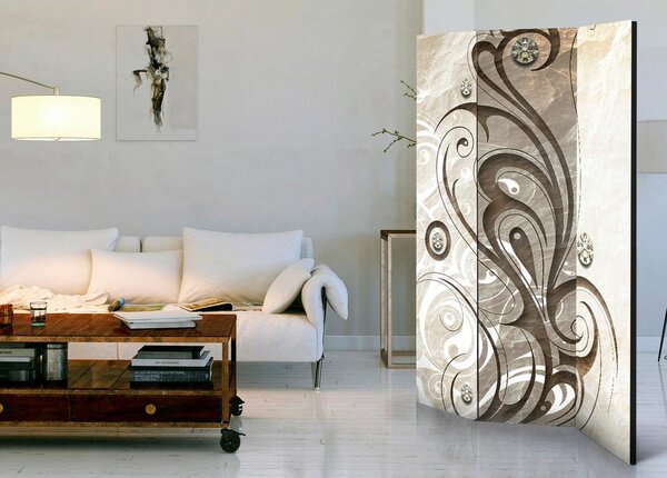 Artgeist Paravan Stone Butterfly, 3-Delni, Dvostranski