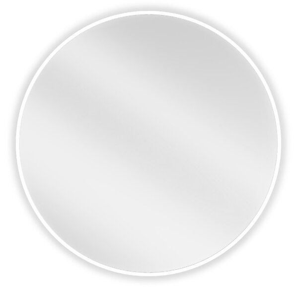 Mexen Loft okroglo kopalniško ogledalo 70 cm, bel okvir - 9850-070-070-000-20